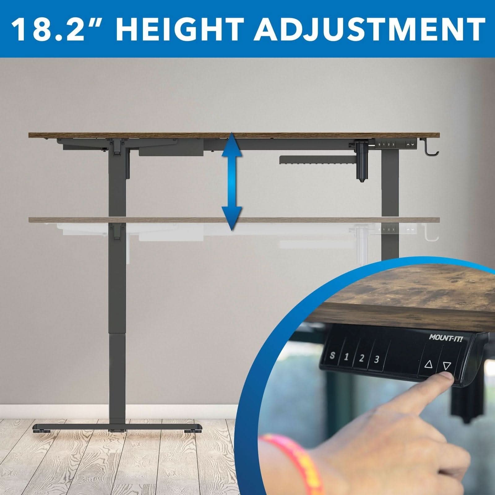18.2" HEIGHT ADJUSTMENT

S 1 2 3

MOUNT-IT