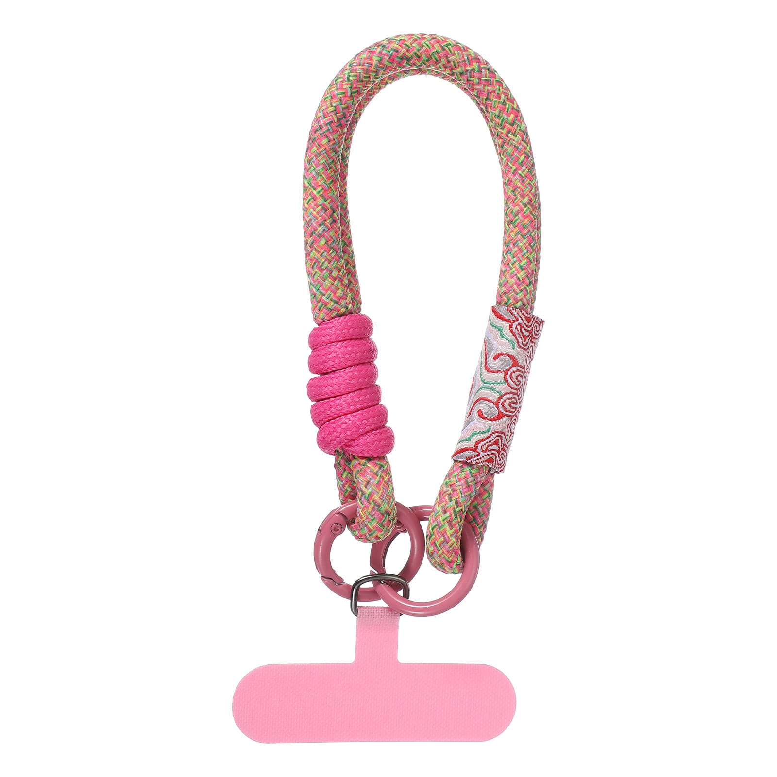 Unique Bargains - Universal Phone Wrist Lanyard Hand Strap Anti Theft Strap with Pads - Rose