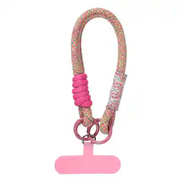 Unique Bargains - Universal Phone Wrist Lanyard Hand Strap Anti Theft Strap with Pads - Rose