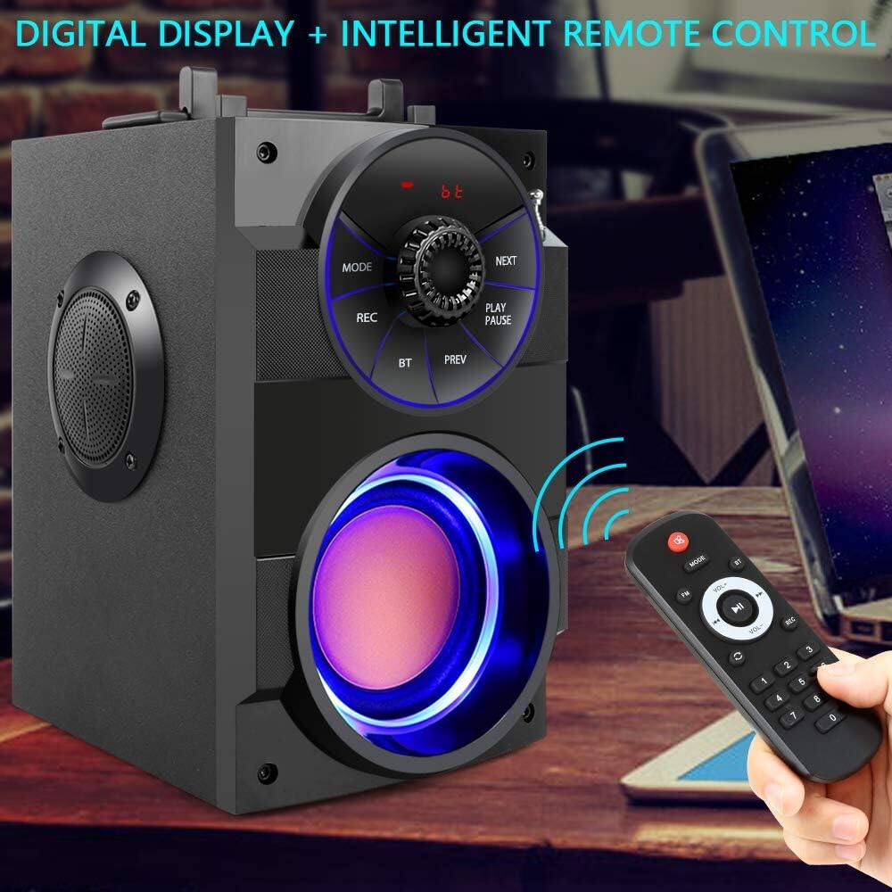 DIGITAL DISPLAY + INTELLIGENT REMOTE CONTROL

BT MODE NEXT REC PLAY PAUSE BT PREV

VOLUME + -
