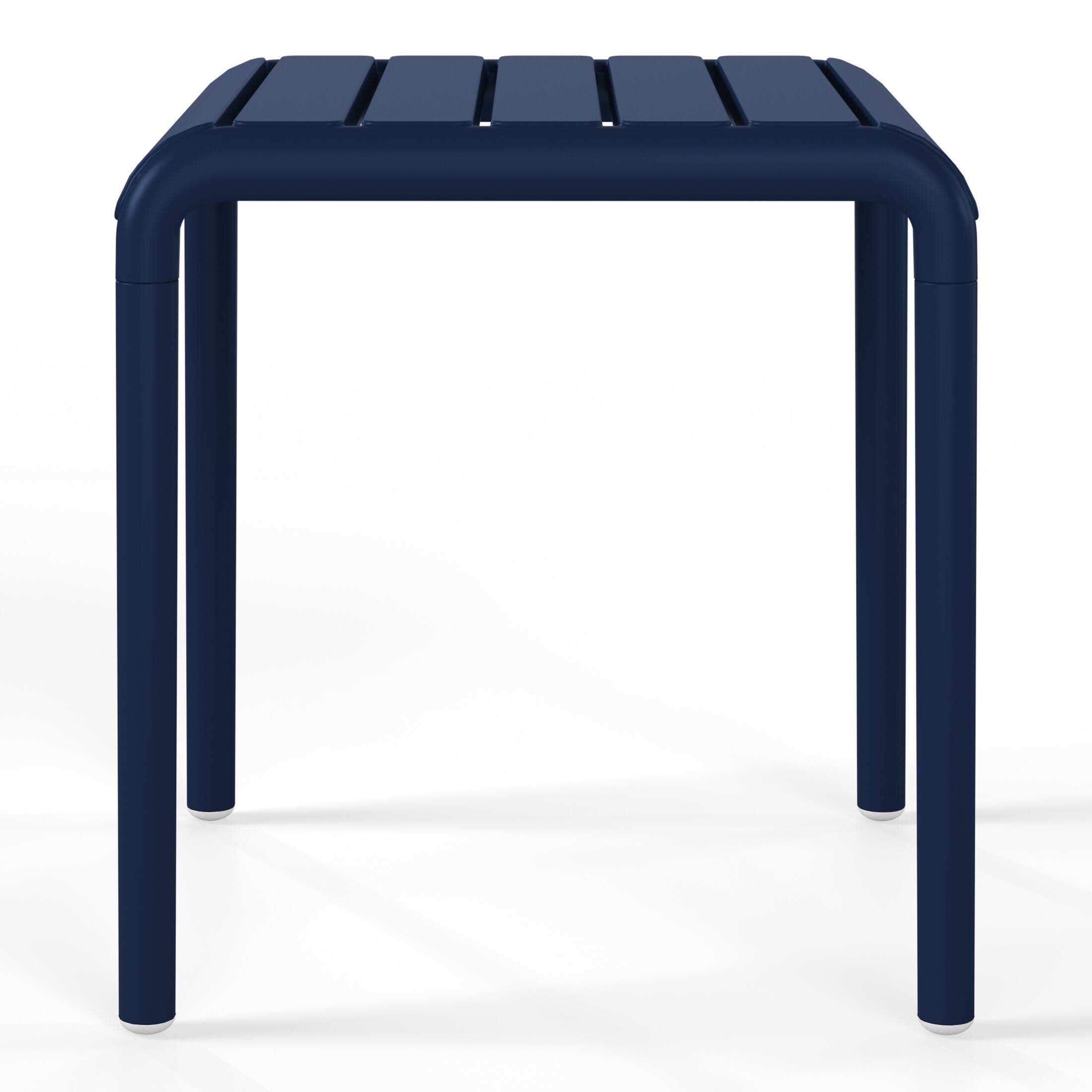 Back. WestinTrends - WestinTrends Playa Plastic Modern Outdoor Patio Accent Side Tables (Set of 2) - Navy Blue.
