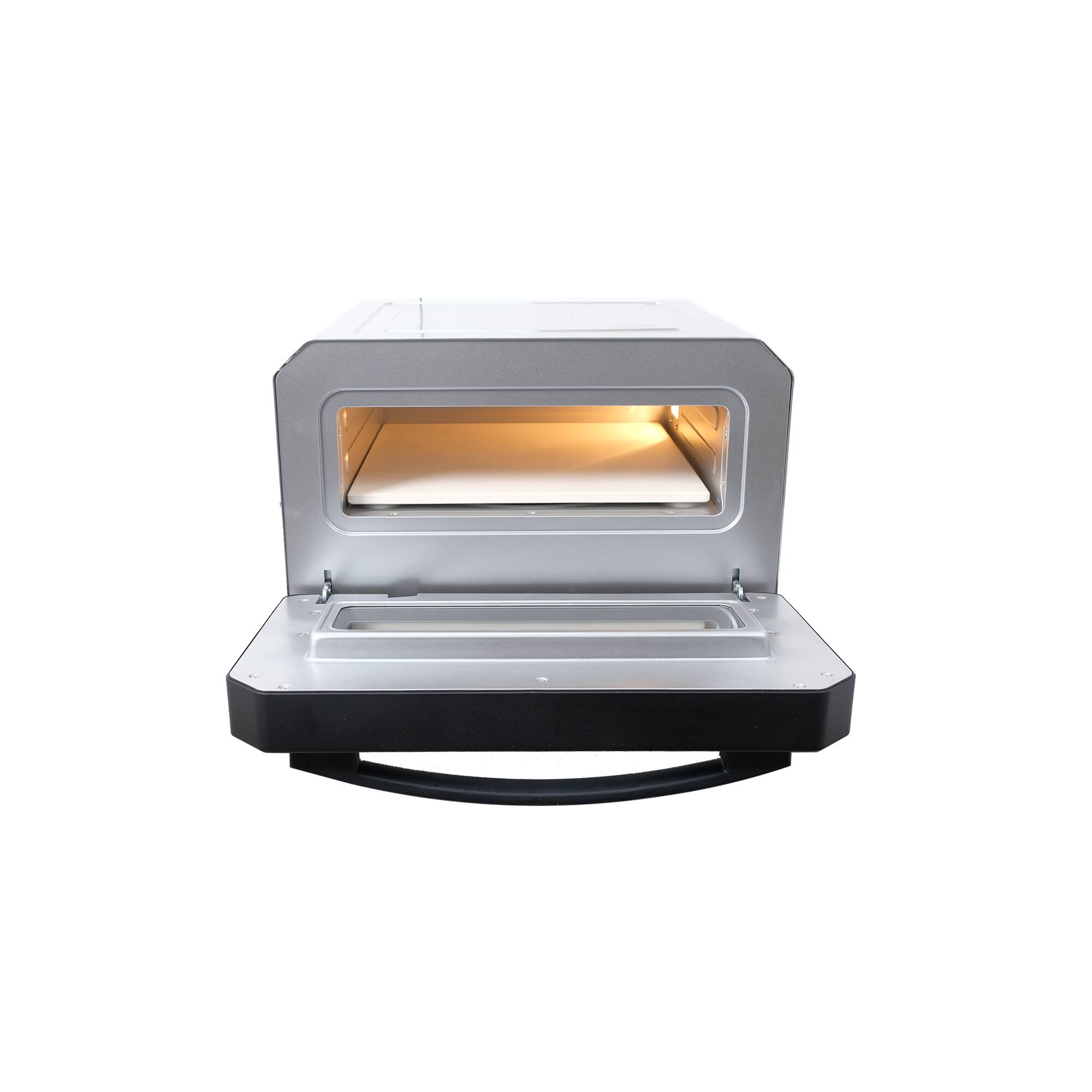 Alt View 8. Equator - Equator ELECTRIC PIZZA OVEN Multi Program + Authentic Baking Stone Countertop | Brick Oven 0.5 cu.ft. Portable | Compact - Stainless.