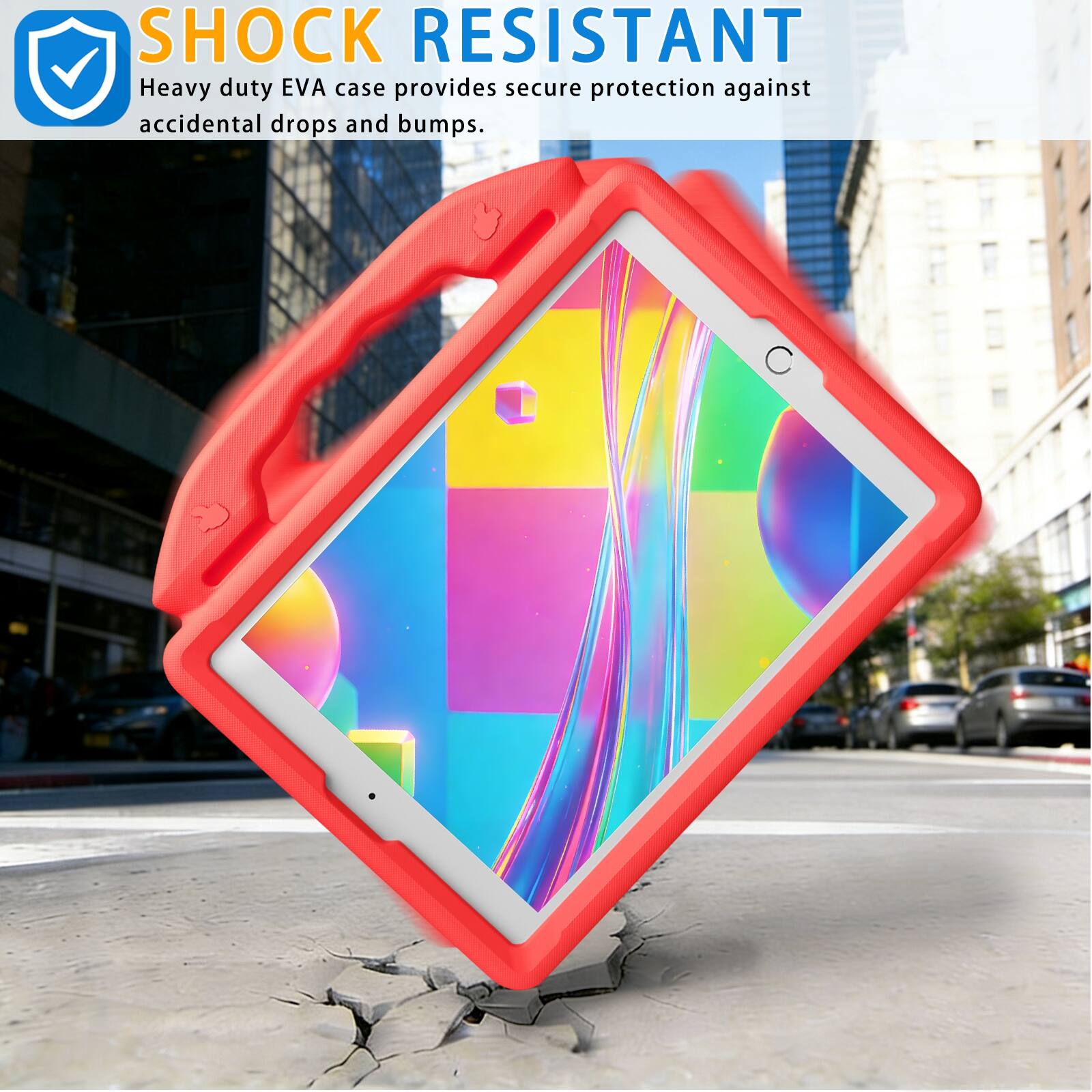 SHOCK RESISTANT  
Heavy duty EVA case provides secure protection against accidental drops and bumps.