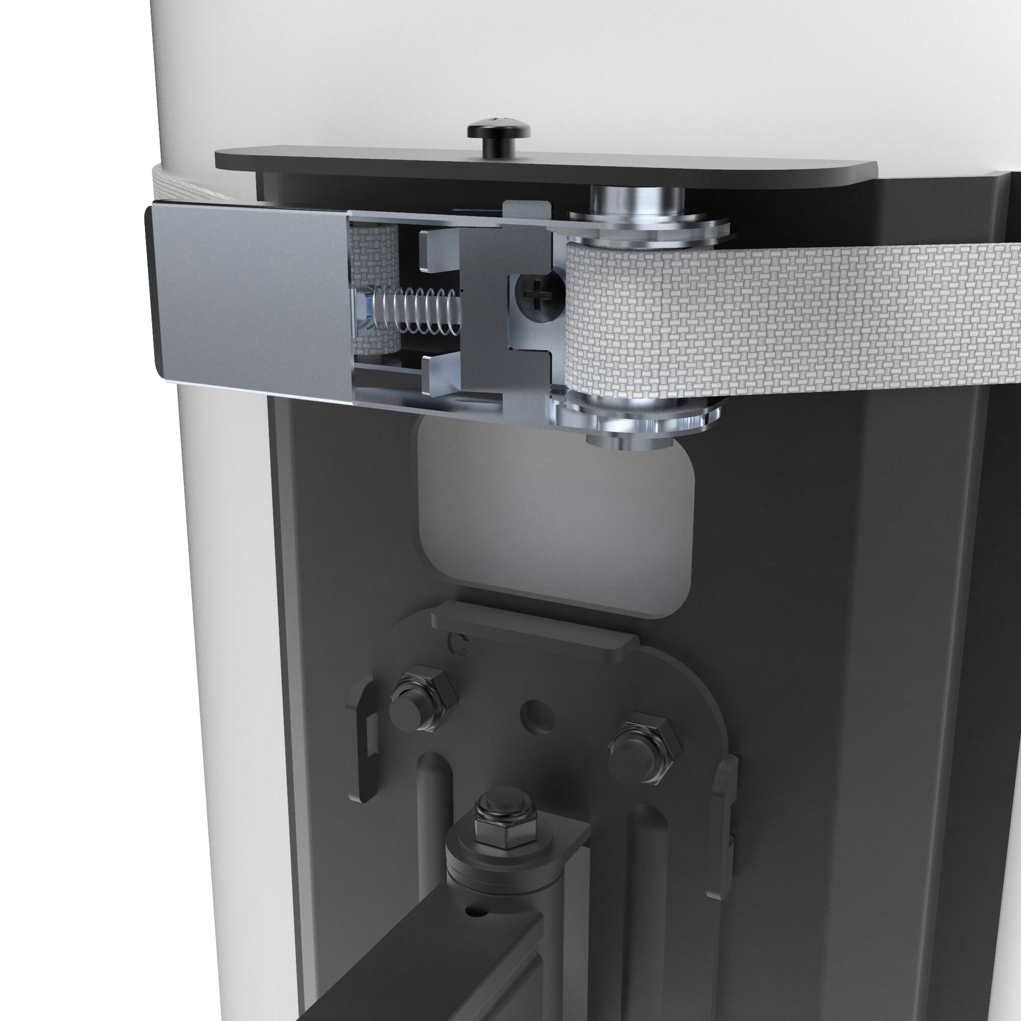 Alt View 2. Kanto - No Drill Column and Pillar TV Mount for 37" - 75" TVs - Black.