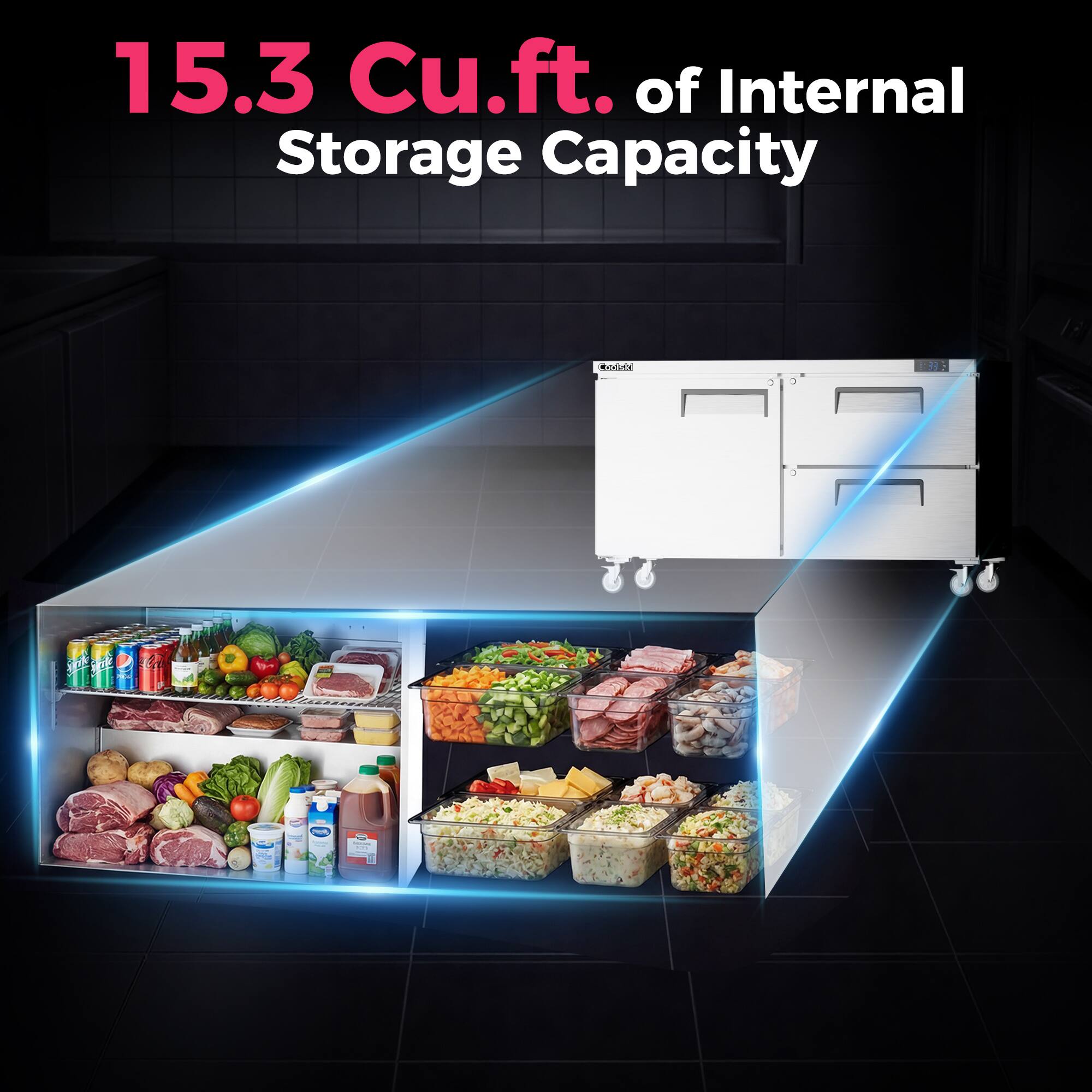 15.3 Cu.ft. of Internal Storage Capacity