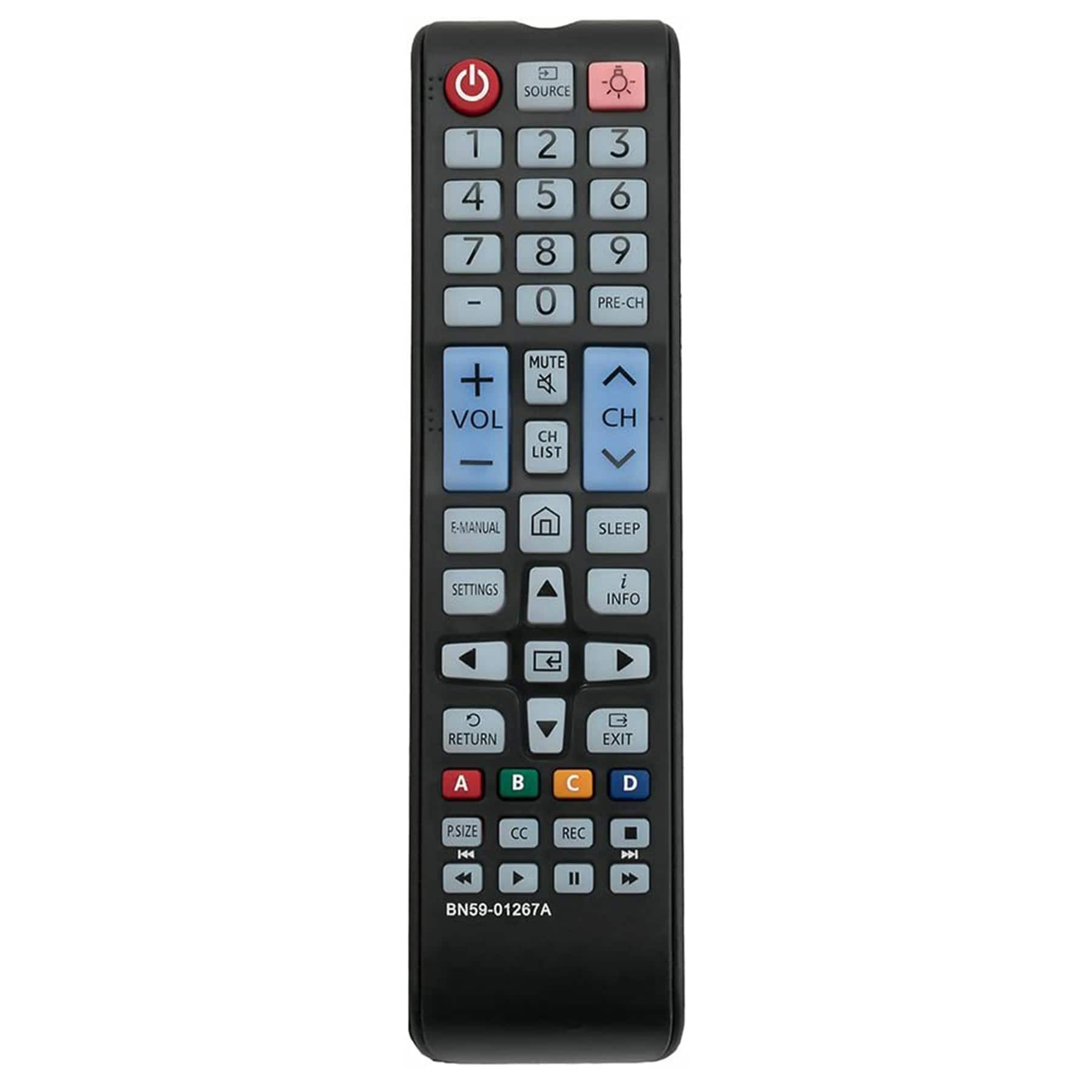 ALLIMITY - BN59-01267A Replacement Remote, Fit for Samsung TV UN55MU6290FXZA UN50M5300AFXZA UN49M530DAFXZA UN43MU6290FXZA - Black