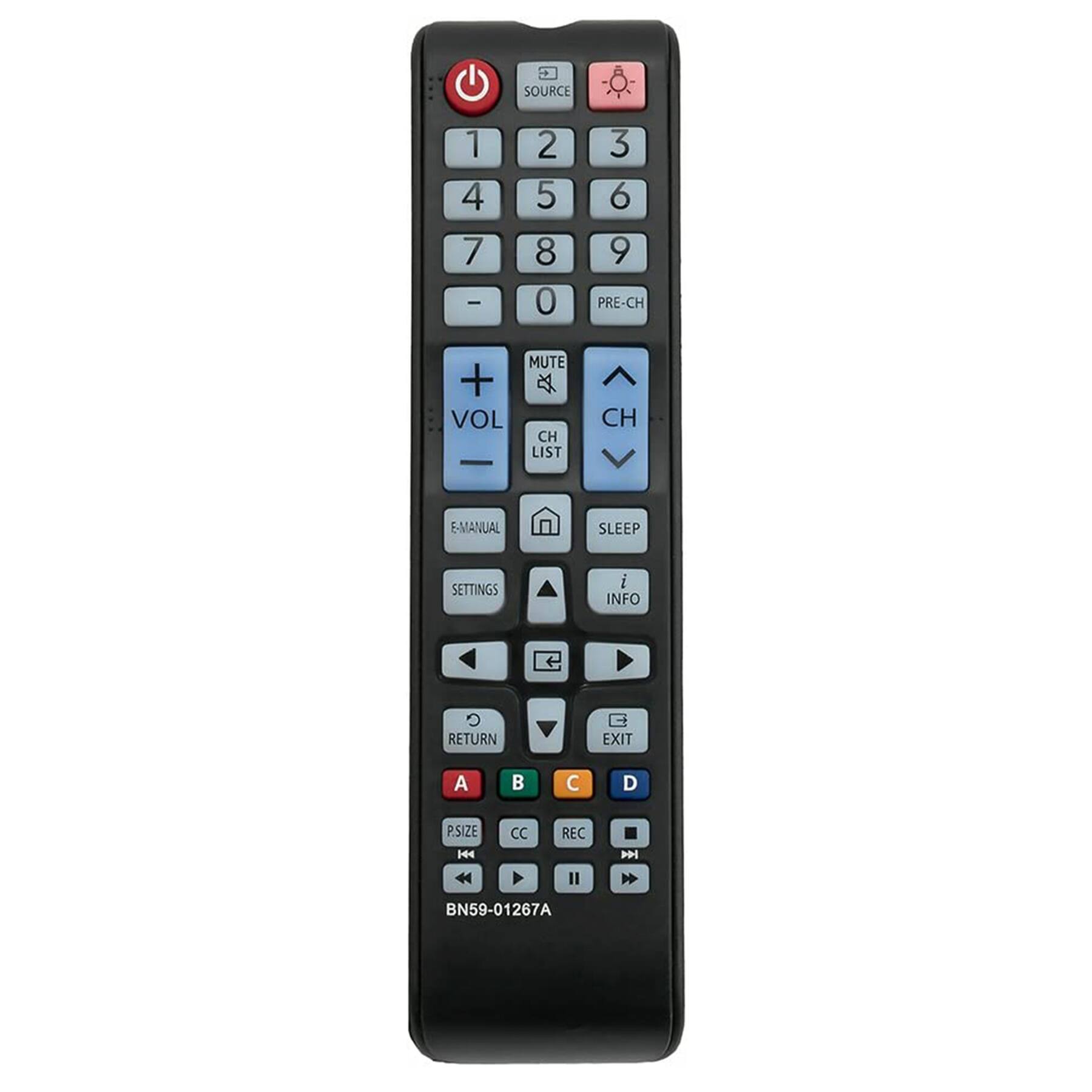 ALLIMITY - BN59-01267A Replacement Remote, Fit for Samsung TV UN55MU6290FXZA UN50M5300AFXZA UN49M530DAFXZA UN43MU6290FXZA - Black