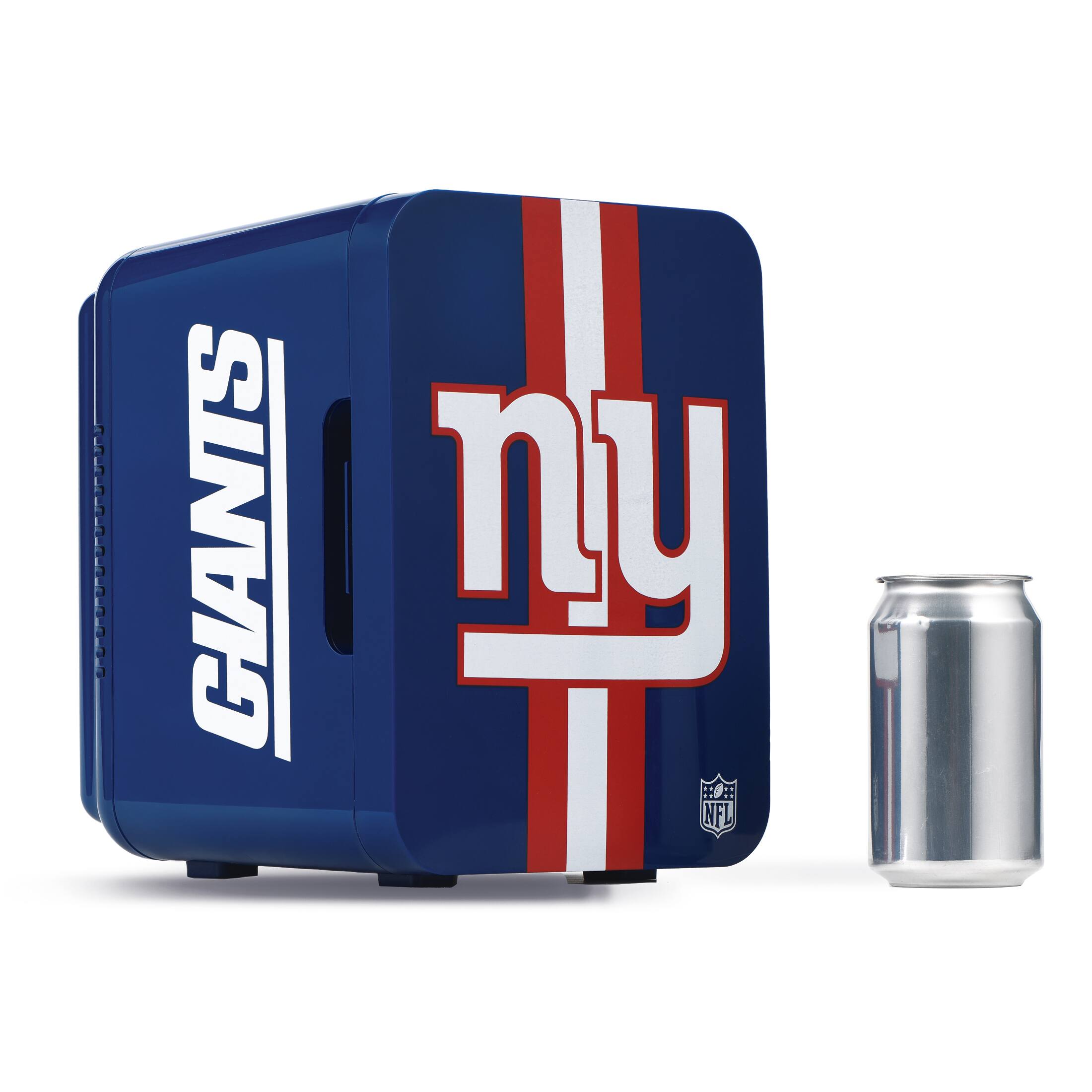 Ukonic NFL New York Giants 6 Can Mini Fridge 4L AC/DC Portable Cooler ...