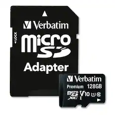 Verbatim LOCK micro SD Adapter V Verbatim Premium 128GB micro SD V10 U1 C10 XC I