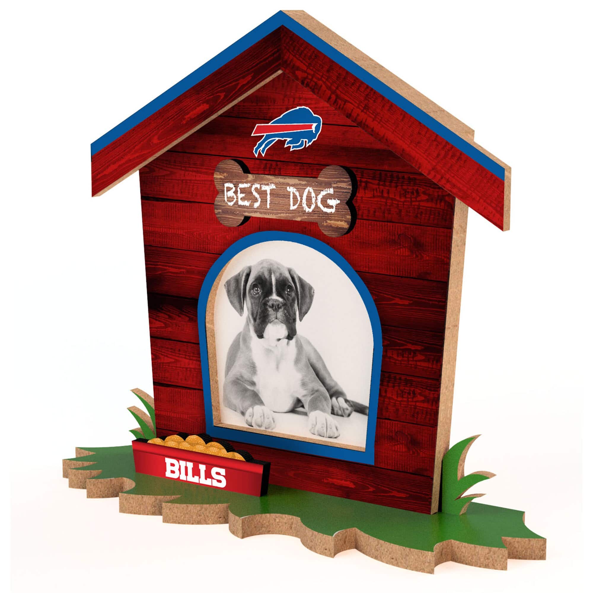 Fan Creations - Buffalo Bills Dog House Photo Frame - Multicolor