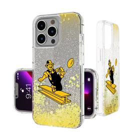 Keyscaper - NFL - Pittsburgh Steelers Linen Logo iPhone Glitter Case - 15 - Multicolor