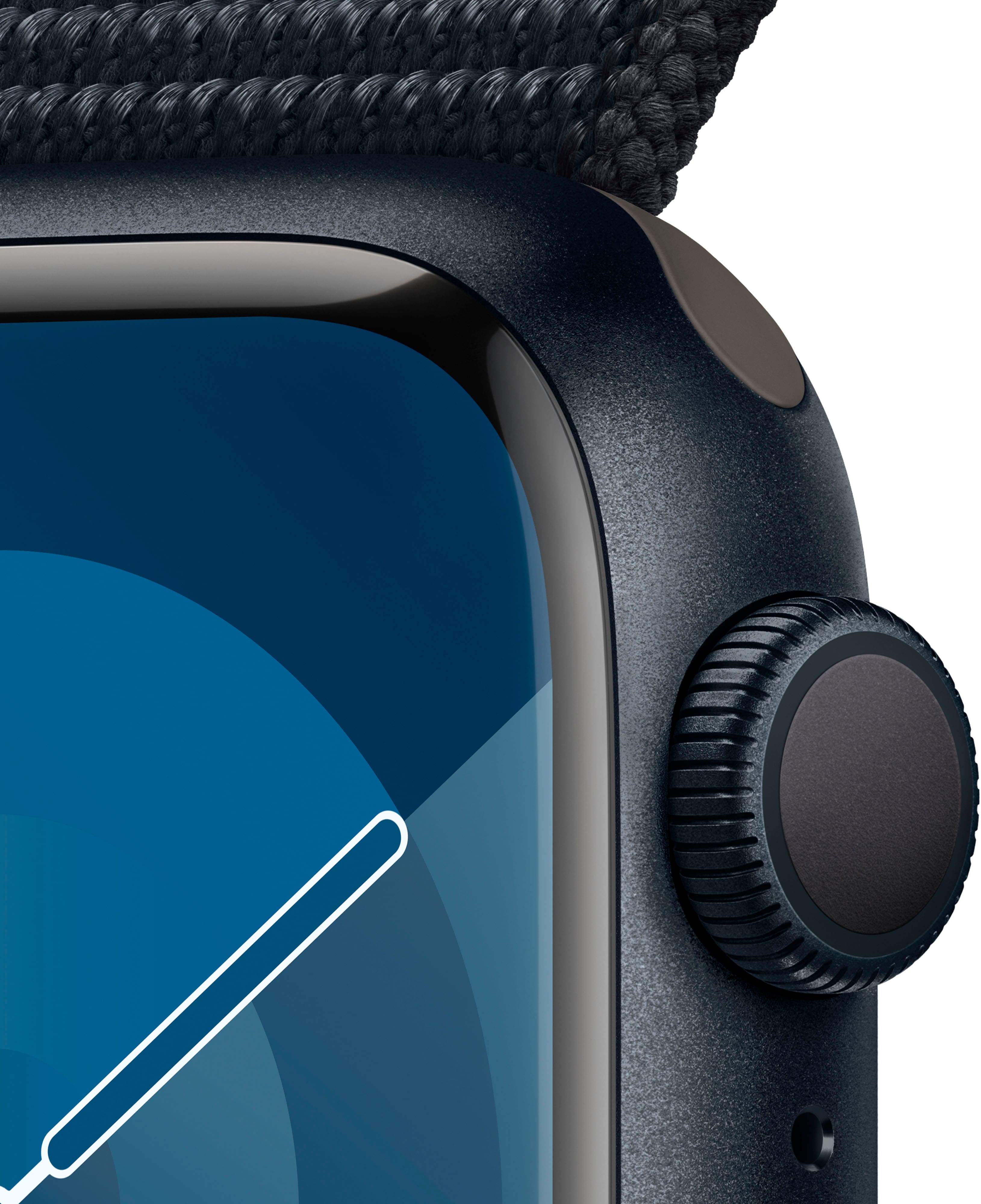 Apple Watch Series 9 (GPS) 41mm Caja de Aluminio Medianoche con Bucle Deportivo Medianoche con Oxígeno en Sangre - Medianoche - (2023)