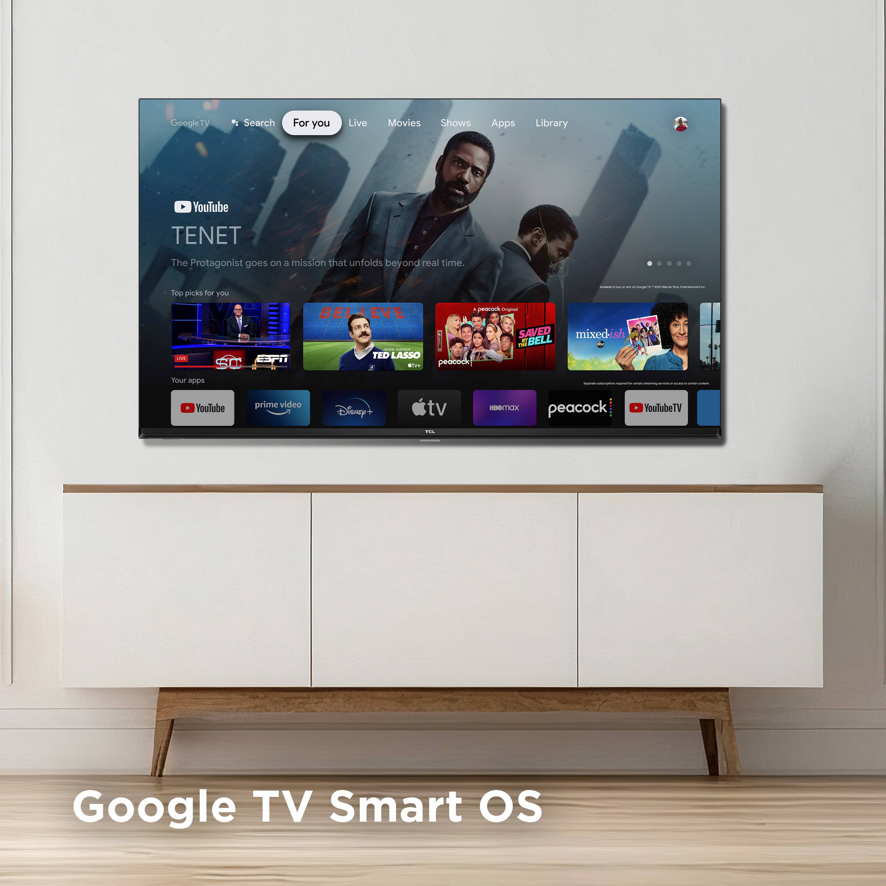 TCL 40" Class S3 (40S350G) 1080p FHD HDR LED Smart TV with Google TV gallery view