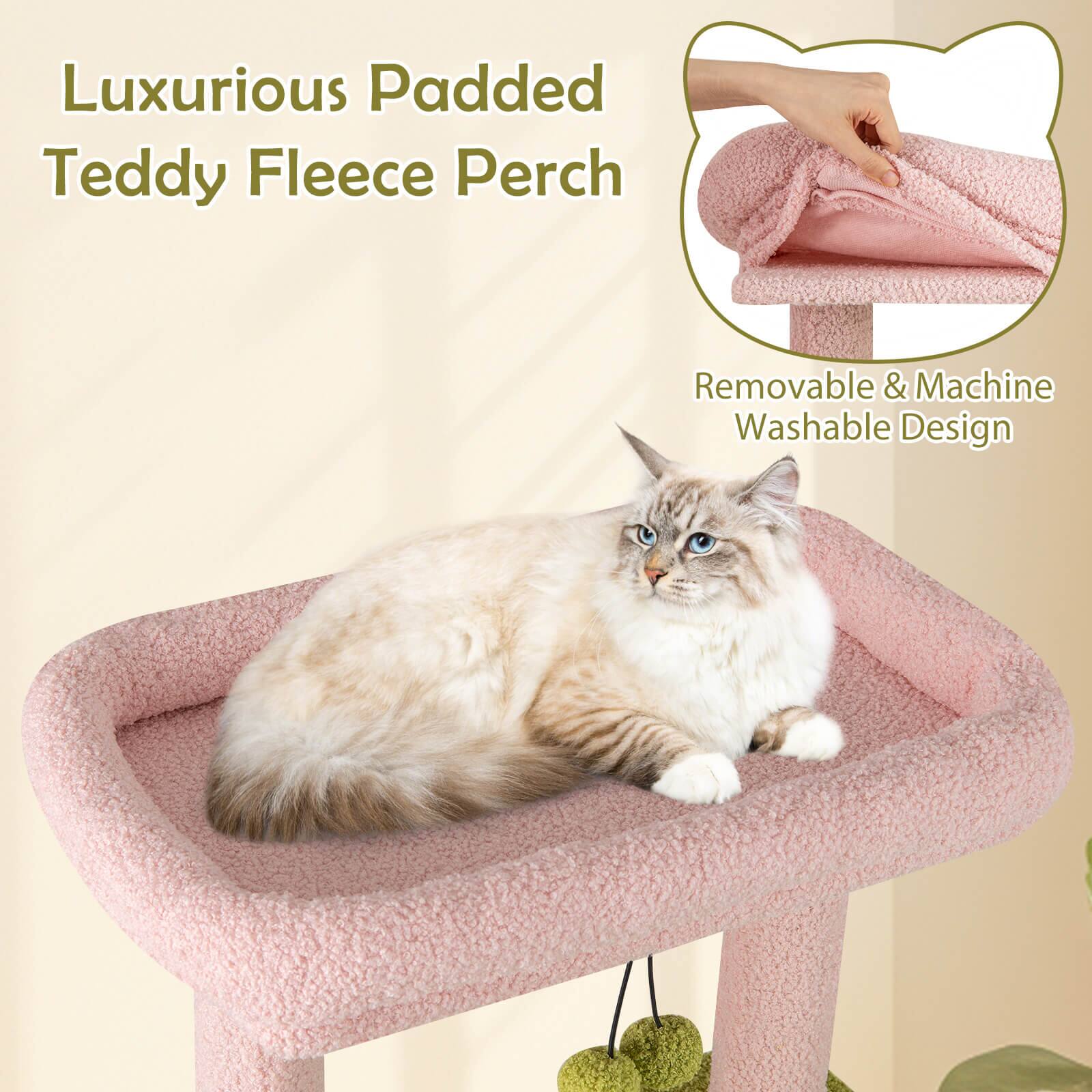 Luxurious Padded Teddy Fleece Perch

Removable & Machine Washable Design