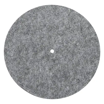 Front. Unique Bargains - Record Player Mat, 7 Inch Turntable Mat 3mm Felt Pad for Vinyl Record Player - Dark Gray.