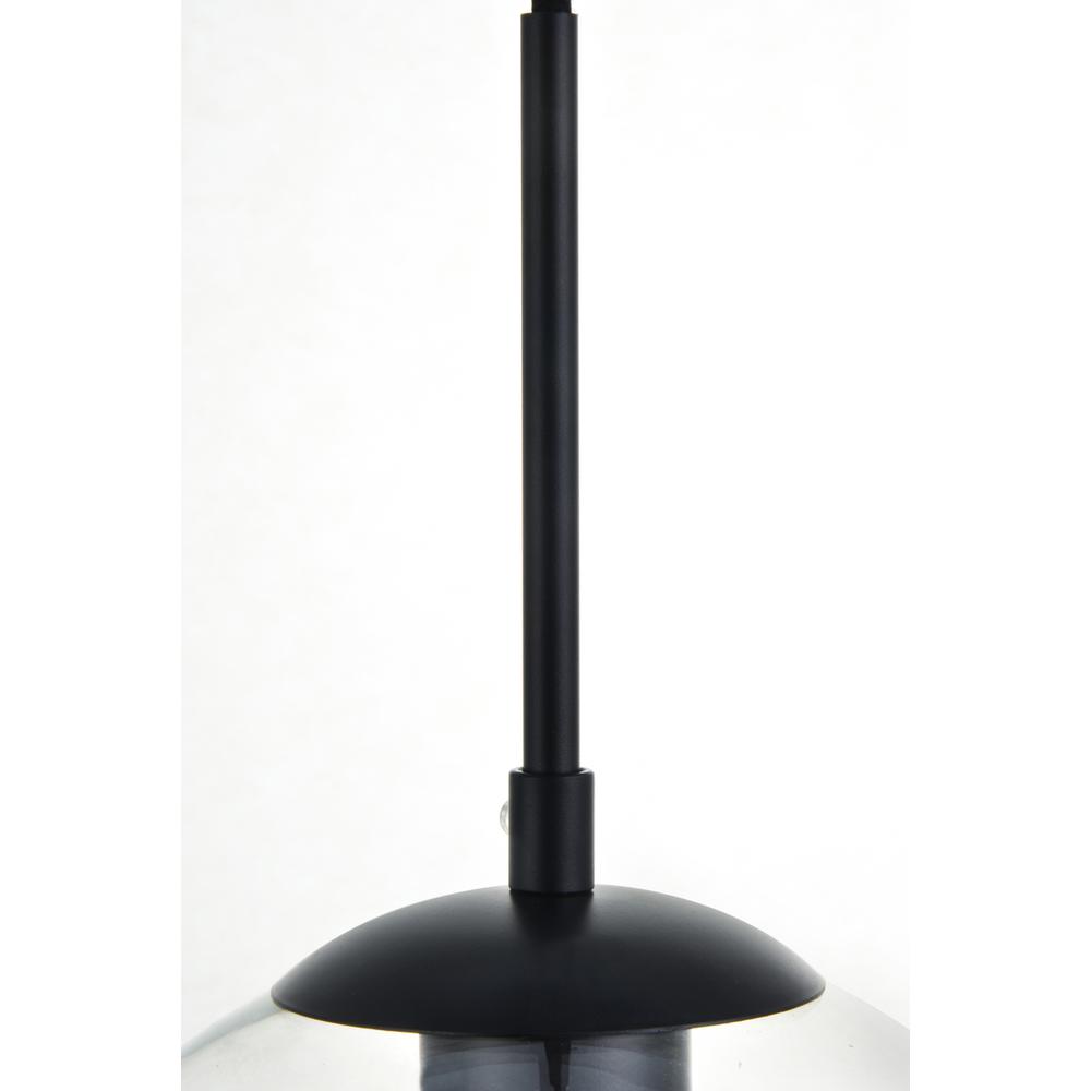 Left. Living District - Baxter 1 Light Black Pendant With Clear Glass - Black And Clear.