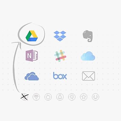 Alt View 5. Rocketbook - Flip Reusable Smart Notepad, 8.5" x 11", Lined & Dot Grid Ruled, 32 Sheets - Black.