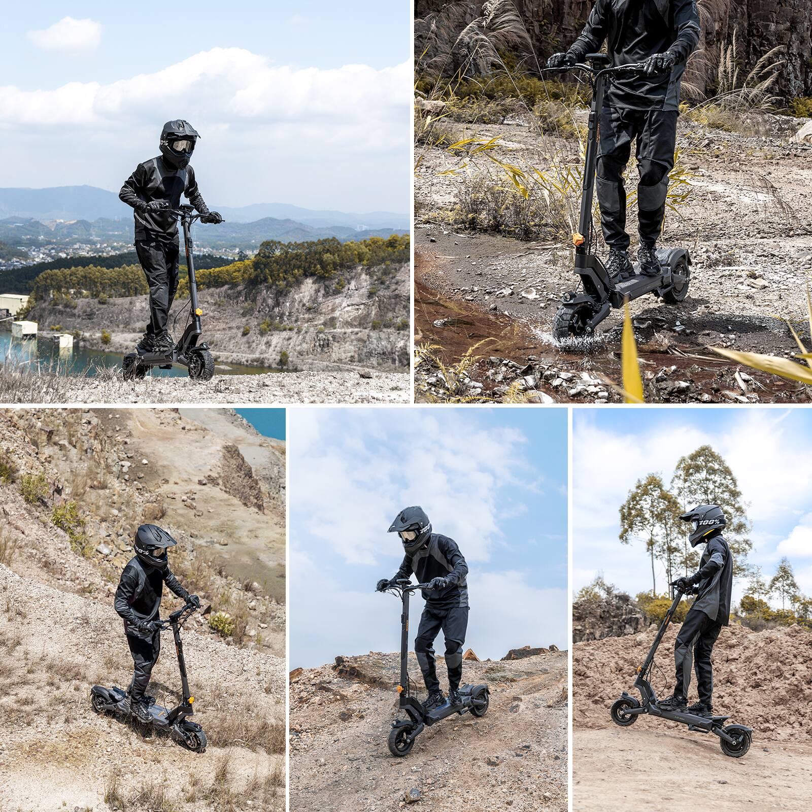 Alt View 10. Ausom - L2 Max Foldable Electric Scooter w/ 56 mi Max Operating Range & 31 mph Max Speed, 1000W Motor, 287 lbs Max Load - Dark Gray.