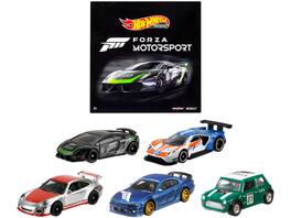 "Forza Motorsport" 5 piece Set Diecast Model Cars by Hot Wheels - Multicolor