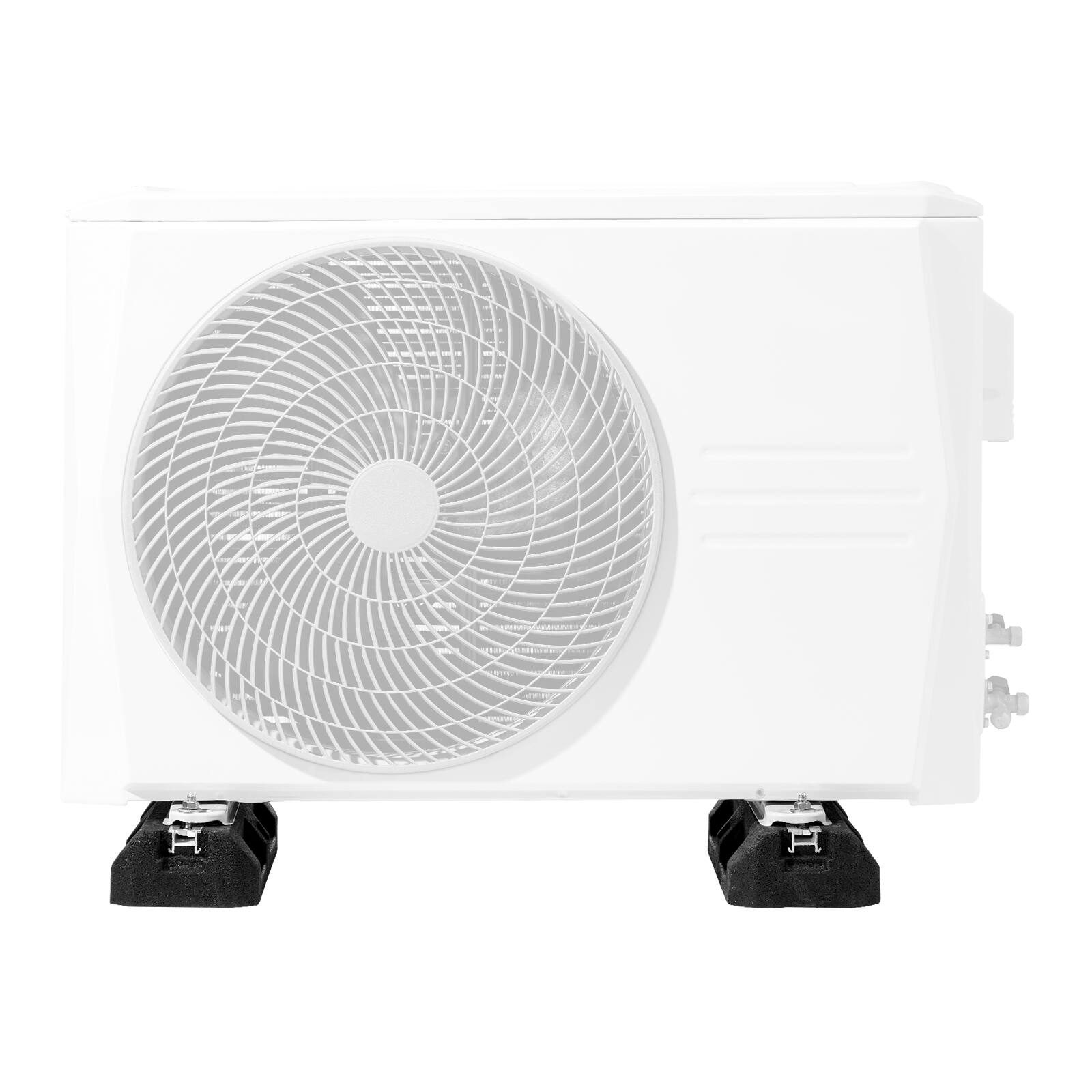 Alt View 5. VEVOR - Floor Mounting Base Kit for Mini Split Air Conditioning Systems, Floor Mounting Ground Base Pad for 9000-36000BTU AC - Black.