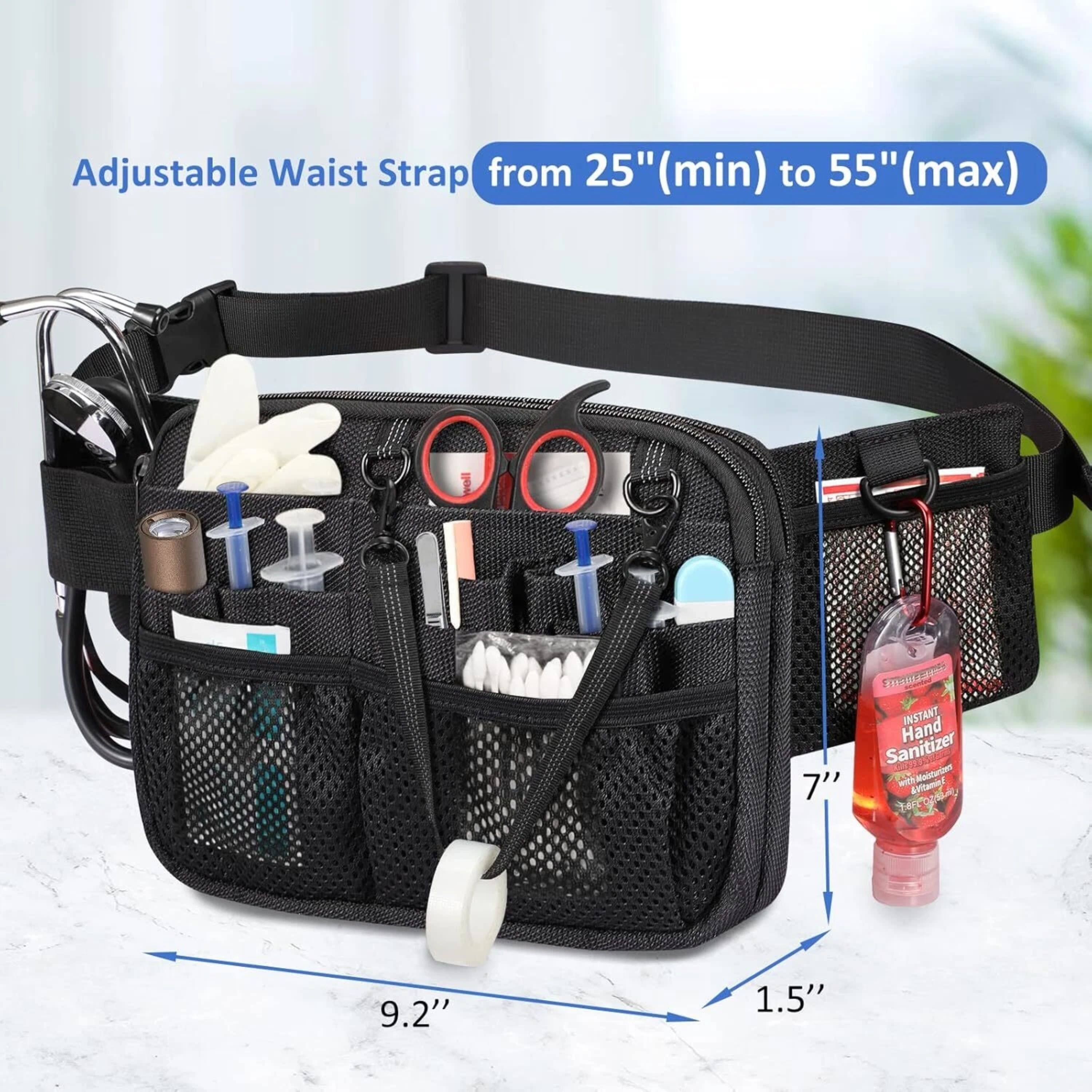 Adjustable Waist Strap from 25" (min) to 55" (max)

$ TS INSTANT Hand Sanitizer with Wolturien with Avitamet

9.2" 1.5"