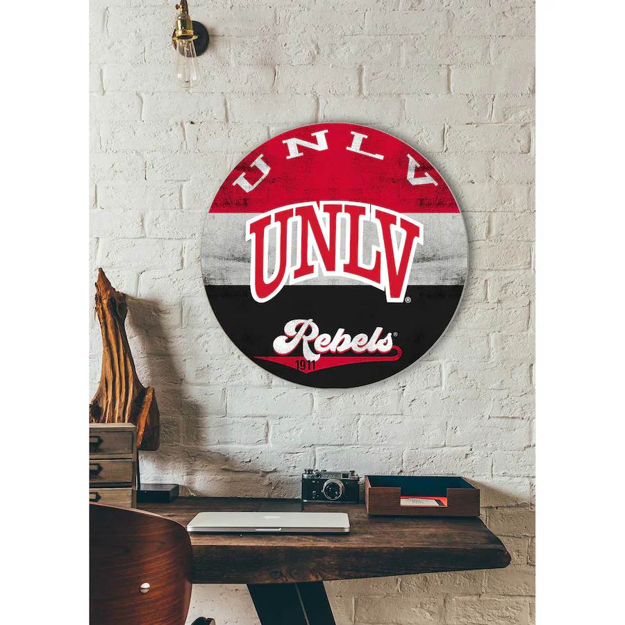 Jardine UNLV Rebels 20'' x 20'' Retro Logo Circle Sign Red 4939609 ...