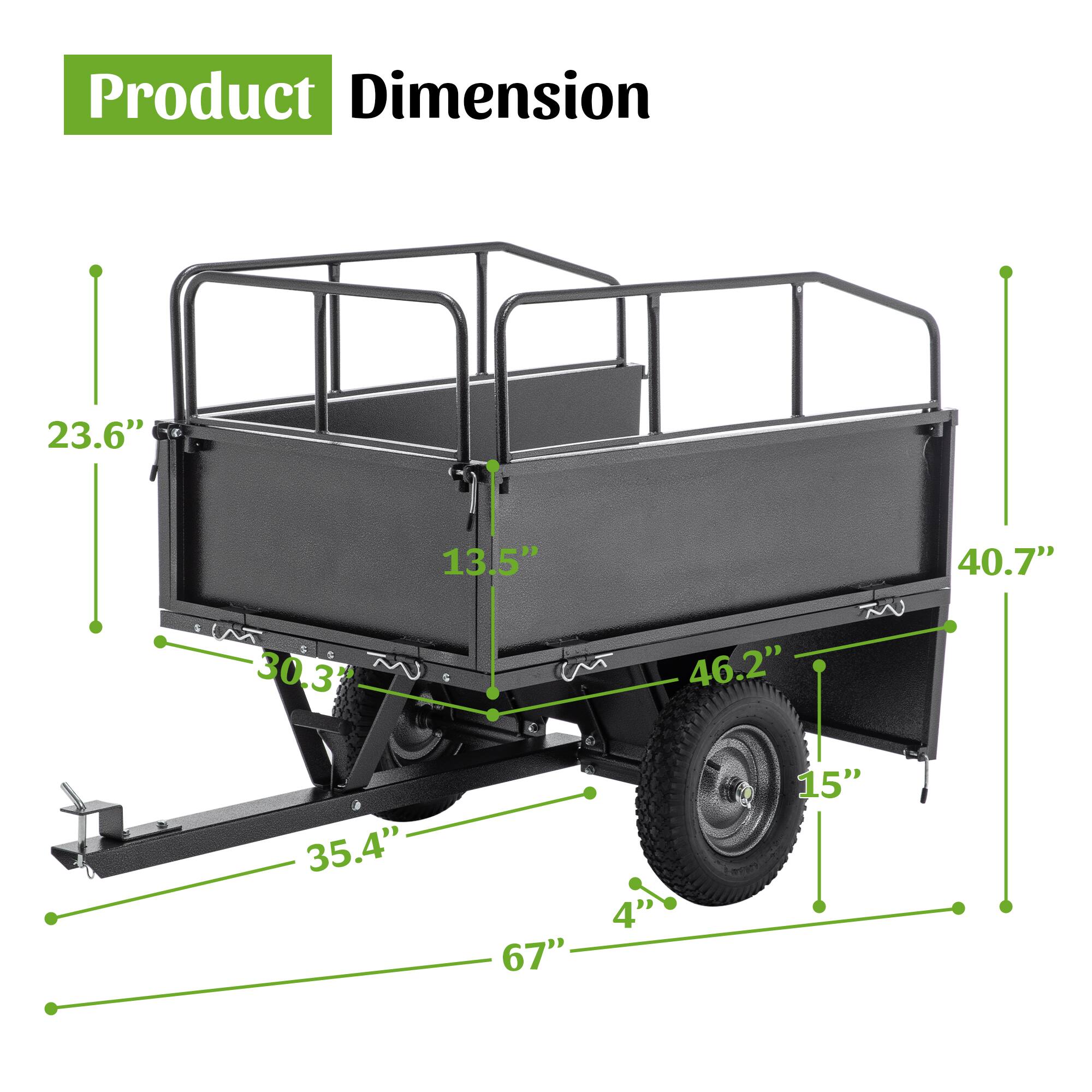 Product Dimension  
23.6" x 30.3" x 13.5" x 46.2" x 40.7" x 35.4" x 67" x 4" x 15"