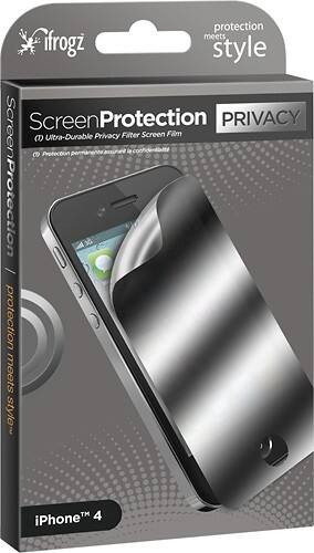 Angle Standard. iFrogz - Privacy Screen for Apple iPhone 4.