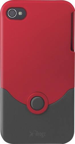 Front Standard. iFrogz - Case For Apple® iPhone® 4 - Red/Black.