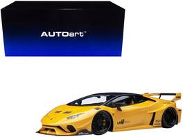 Lamborghini Huracan GT "LB-Silhouette Works" Top 1/18 Model Car by Autoart - Yellow Metallic With Black