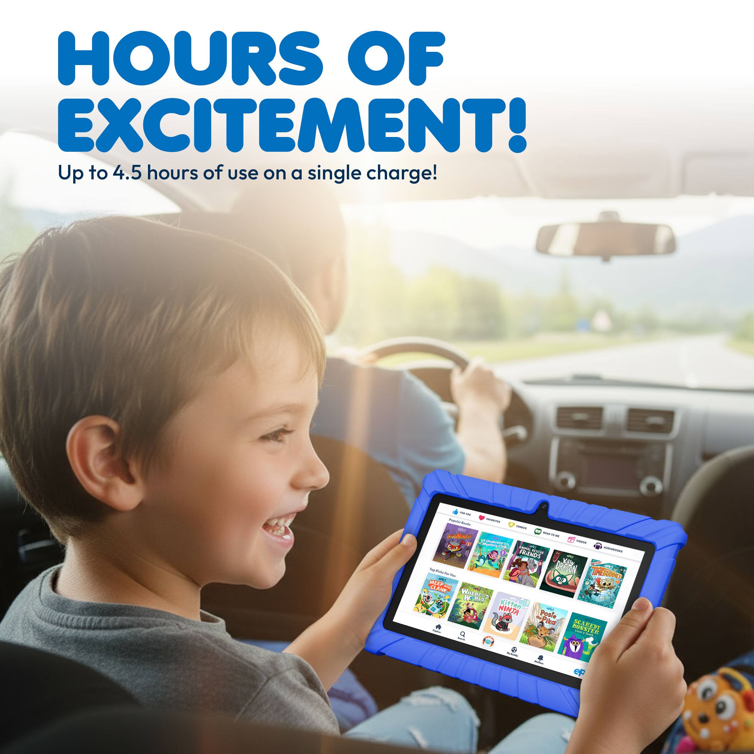 HOURS OF EXCITEMENT!  
Up to 4.5 hours of use on a single charge!