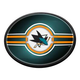 The Fan-Brand - San Jose Sharks 18'' x 14'' Team Color Slimline Illuminated Wall Sign - Multicolor