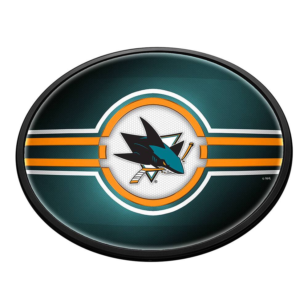 San Jose Sharks 18'' x 14'' Team Color Slimline Illuminated Wall Sign