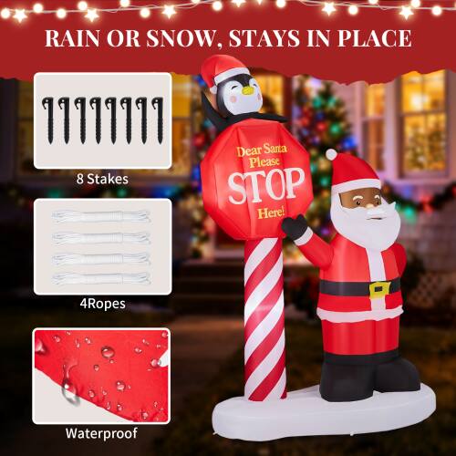 RAIN OR SNOW, STAYS IN PLACE

8 Stakes

4 Ropes

Waterproof

Dear Santa  
Please STOP Here!