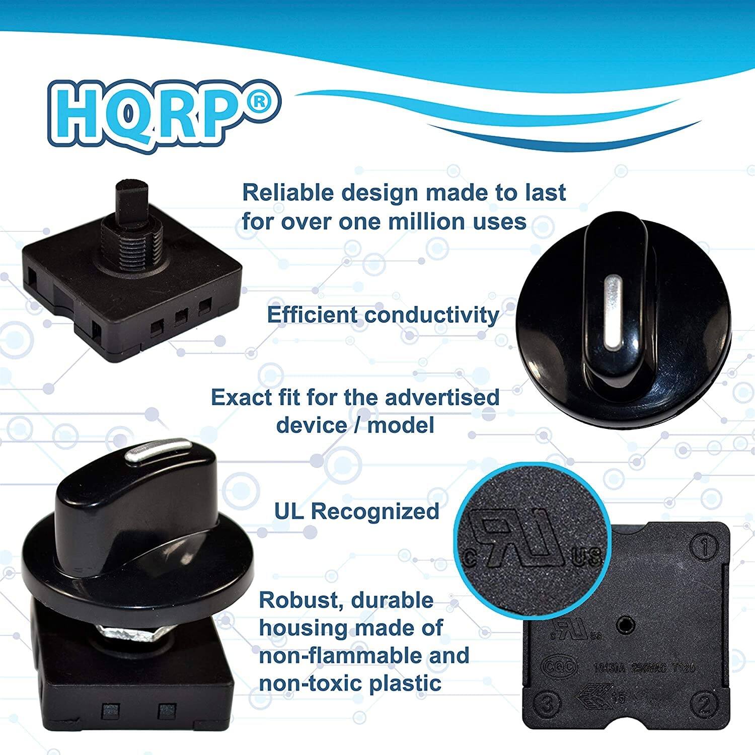 HQRP®

- Reliable design made to last for over one million uses
- Efficient conductivity
- Exact fit for the advertised device / model
- UL Recognized
- Robust, durable housing made of non-flammable and non-toxic plastic