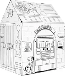Easy Playhouse - Police and Fire Station - Kids Art & Craft - Front_Zoom