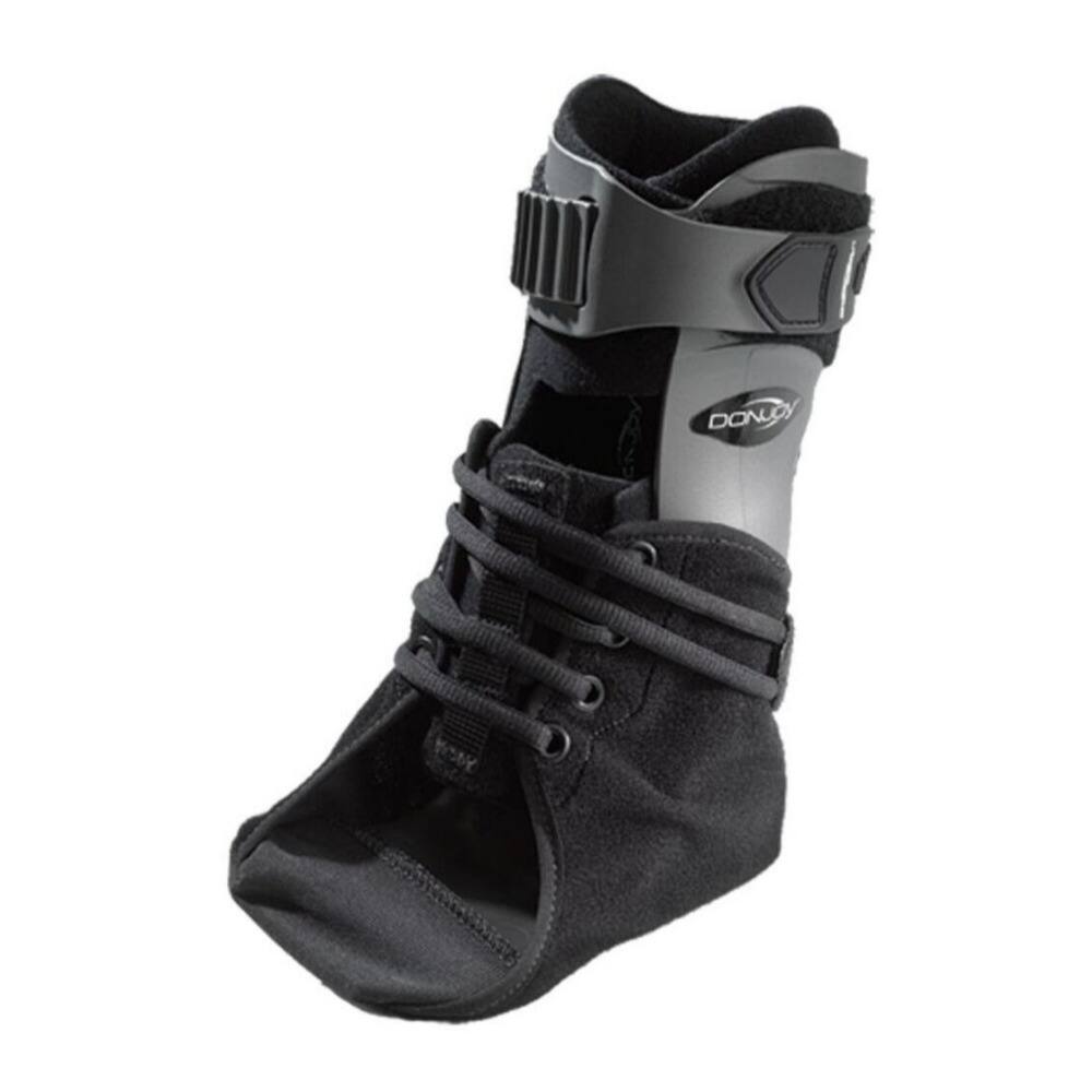 Front. DonJoy - DonJoy Velocity Large Extra Support Ankle Brace for Wide Size Right Calf - Black.