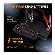 JUMP START DEAD BATTERIES

V8 Pro Portable Jump Starter

3000A Peak Amps