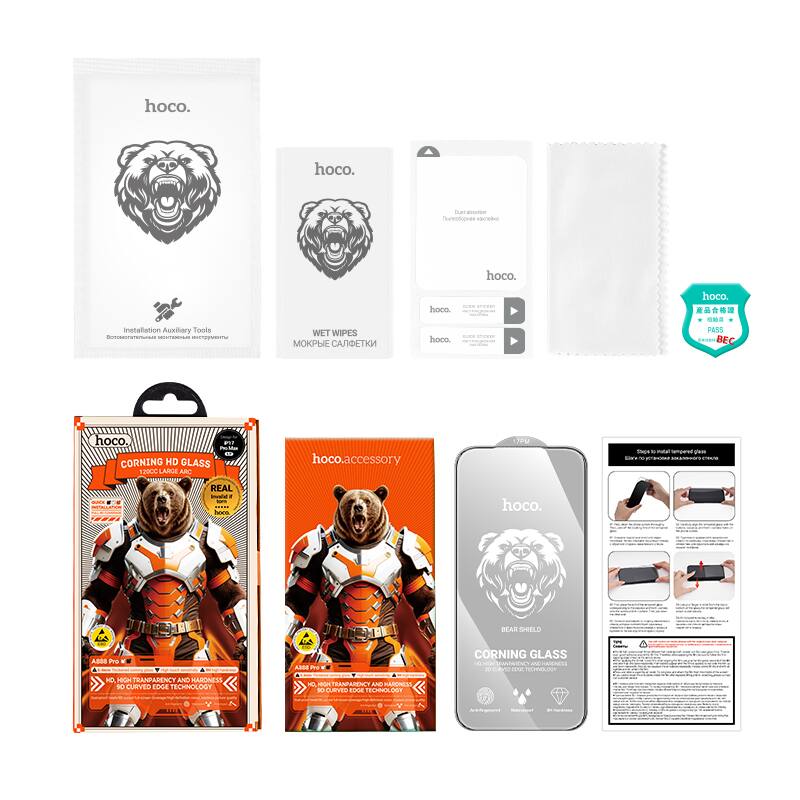 hoco.  
hoco.  
Installation Auxiliary Tools  
WET WIPES  
hoco.  
hoco.  
hoco.  
PASS BE  
hoco.  
1 - ...  
CORNING HD GLASS  
120CC LARGE ARC  
REAL  
hoco.accessory  
7PU  
SNEs  
naw sempase pes  
BEAR SHIELD  
ABBS  
HIGH TRANSPARENCY  
KARONEZI  
NO CURVED EDGE TECHNOLOGY  
TRANSP  
AUENCT  
AND LES1  
CLEVEL  
TECHHOLDGY  
CORNING GLASS  
1E/007