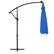 Front. Costway - 10 Ft Patio Solar LED Offset Umbrella 40 Lights Crank Cross Base - Blue.