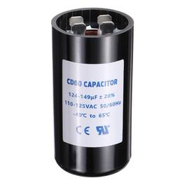 Unique Bargains - CD60 Capacitor 124-149 Mfd, 110-125 VAC Run Motor Start Capacitor 50/60Hz for Fan/Well Pump