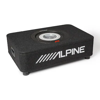 Front. Alpine - Alpine RS-SB10 10" Alpine Halo R-Series "R2" Preloaded Subwoofer Enclosure - Black/Gray.