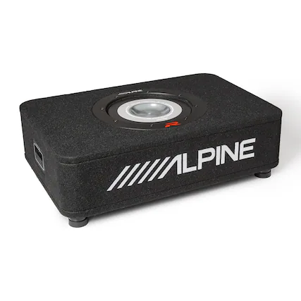 Front. Alpine - Alpine RS-SB10 10" Alpine Halo R-Series "R2" Preloaded Subwoofer Enclosure - Black/Gray.