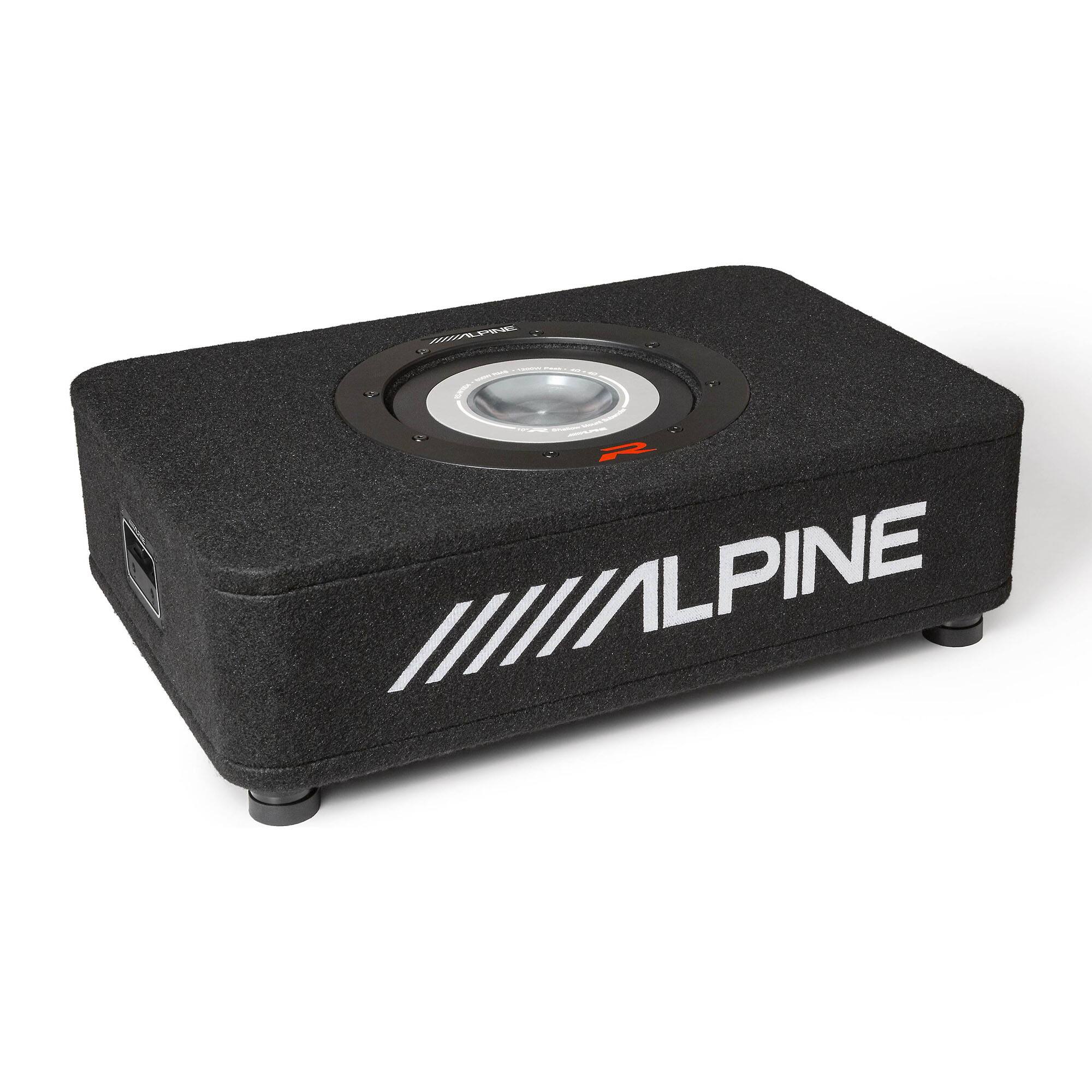 Front. Alpine - Alpine RS-SB10 10" Alpine Halo R-Series "R2" Preloaded Subwoofer Enclosure - Black/Gray.