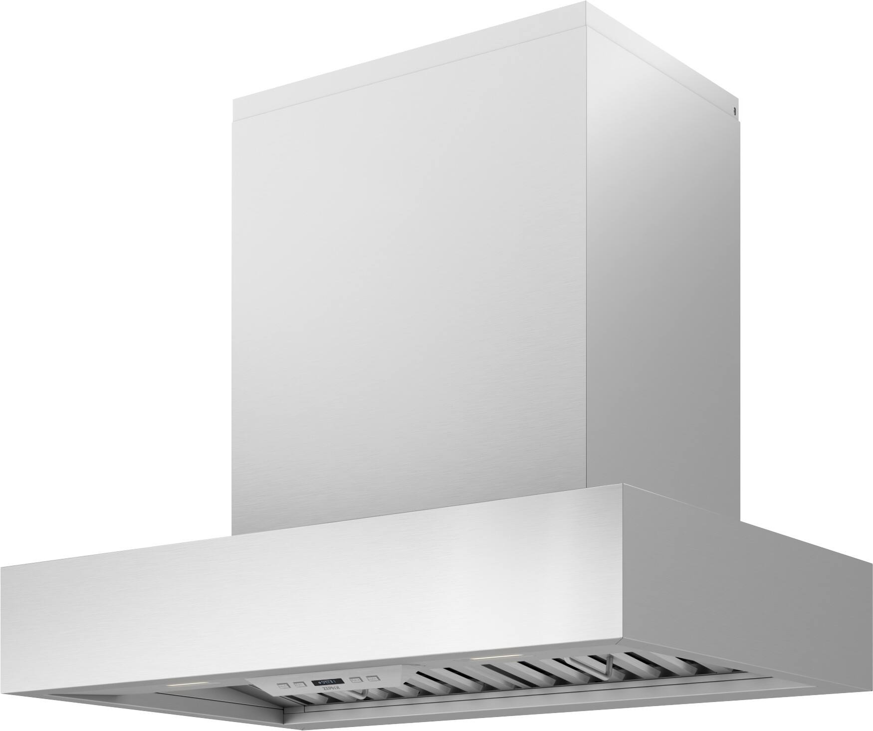Angle. Zephyr - Roma Pro 36 in. 650 CFM Wall Mount Range Hood with TruHue - Stainless Steel.