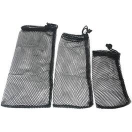 Coghlan’s - Coghlan's Three Piece Mesh Ditty Bag Set, Drawstring Closure with Cord-Lock - Clear