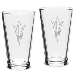 Jardine - Arizona State Sun Devils 2-Piece 16oz. Classic Pub Glass Set - Multicolor