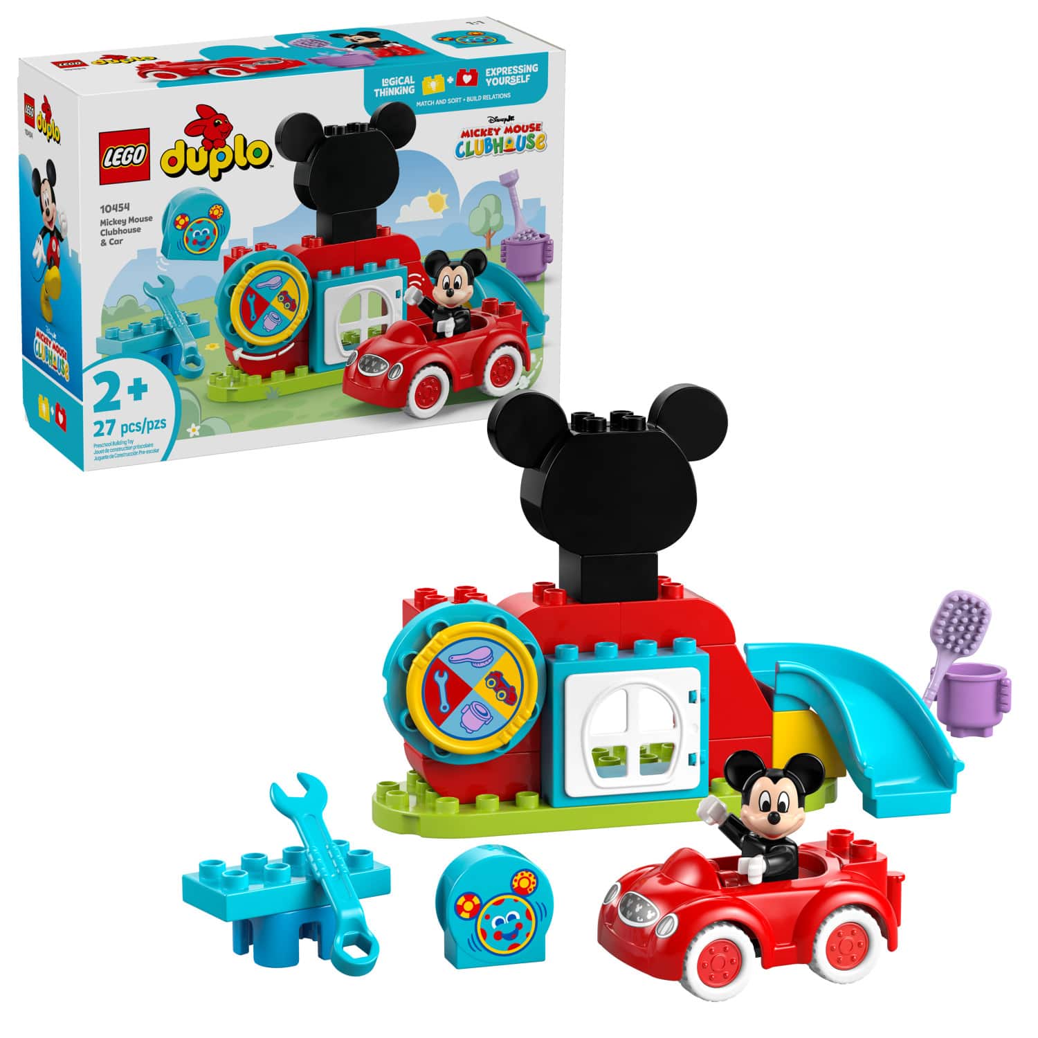 LEGO - DUPLO Disney Mickey Mouse Clubhouse & Car 10454 - Front_Zoom