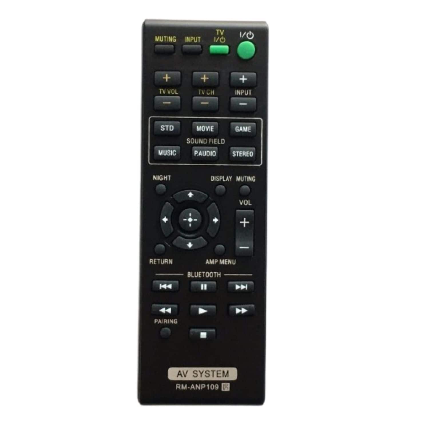 Home Collection - Sony RM-ANP109 Replacement Remote for AV Systems SA-CT260 / SA-CT260H