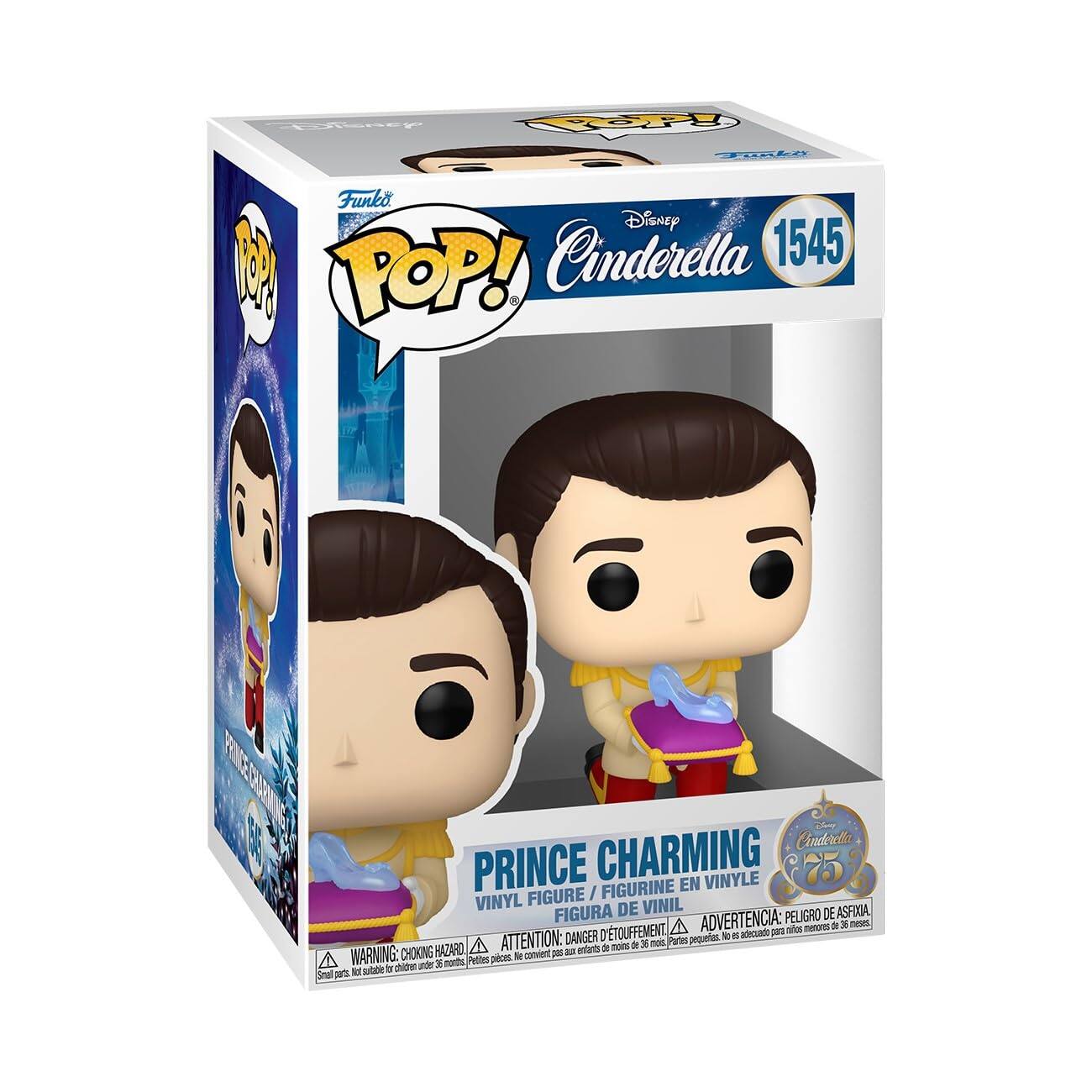 Funko Disney Cinderella 1545 0 POP! Prince Charming Vinyl Figure / Figurine en Vinyl / Figura de Vinil / Peligro de afixia / Danger de choc / Choking Hazard / Attention: peligro de afixia / Warning: choking hazard